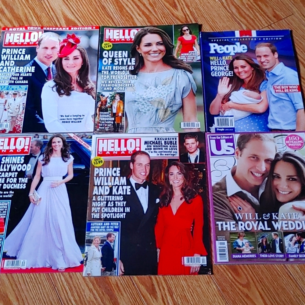 Prince William and Kate since wedding 15 years ago these magazines worth$$